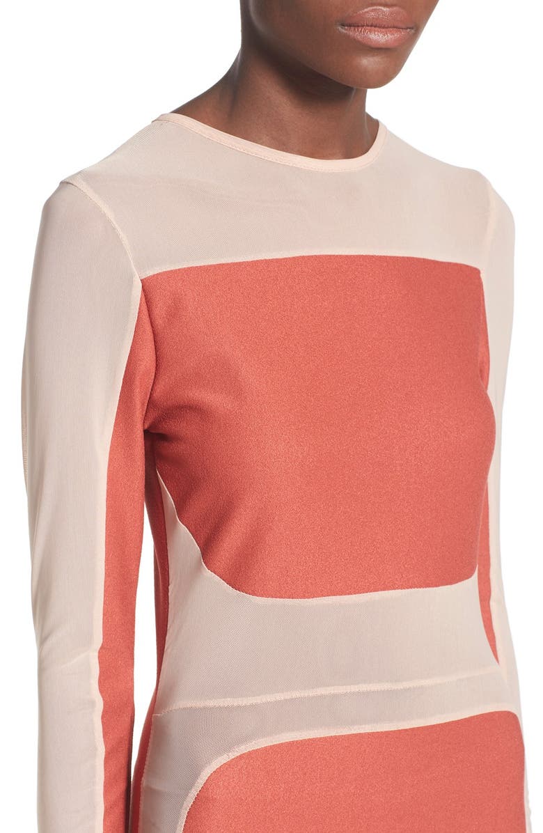 Missguided Mesh Panel Minidress, Alternate, color, 