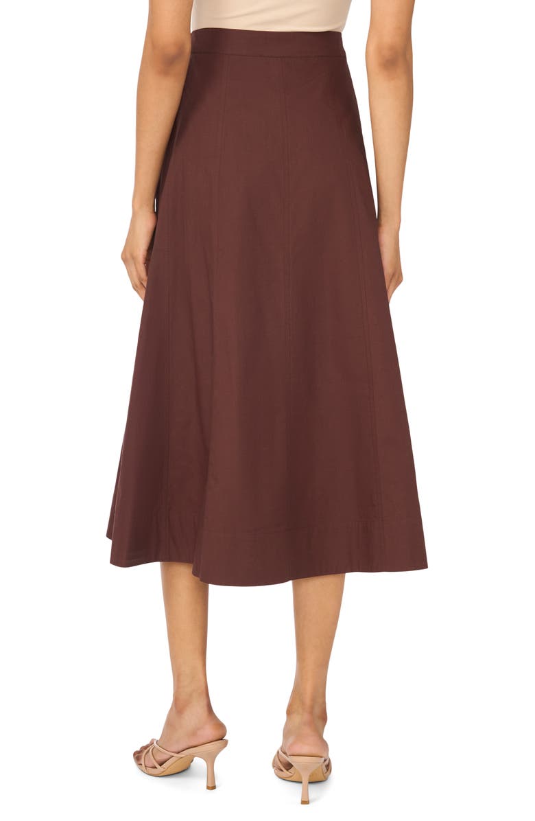 1.STATE Yoke Seam Midi Skirt, Alternate, color, Cappuccino