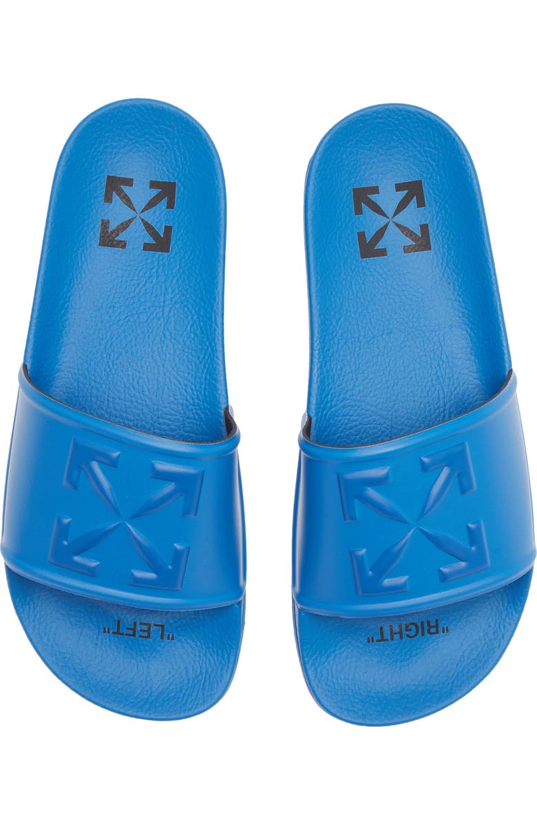 Off-White Arrow Pool Slide Sandal, Alternate, color,