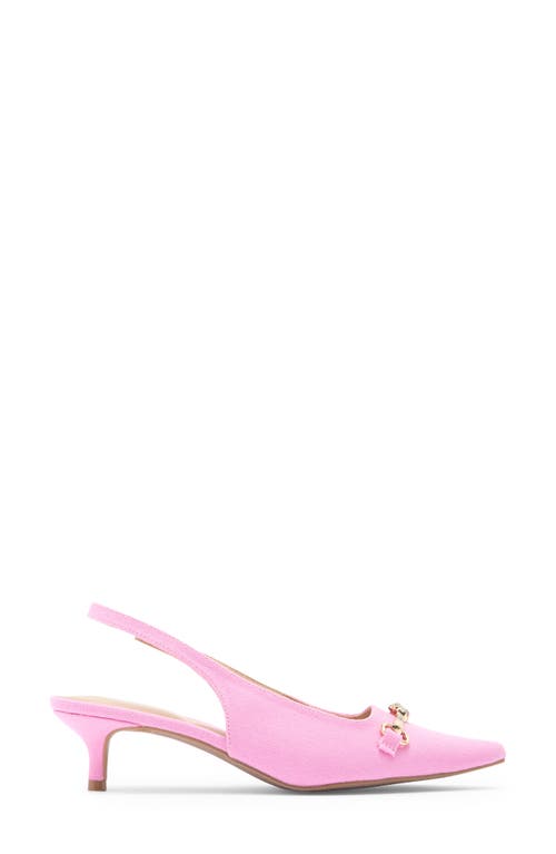Wild Diva Lounge Aura Bit Slingback Kitten Heel Pump