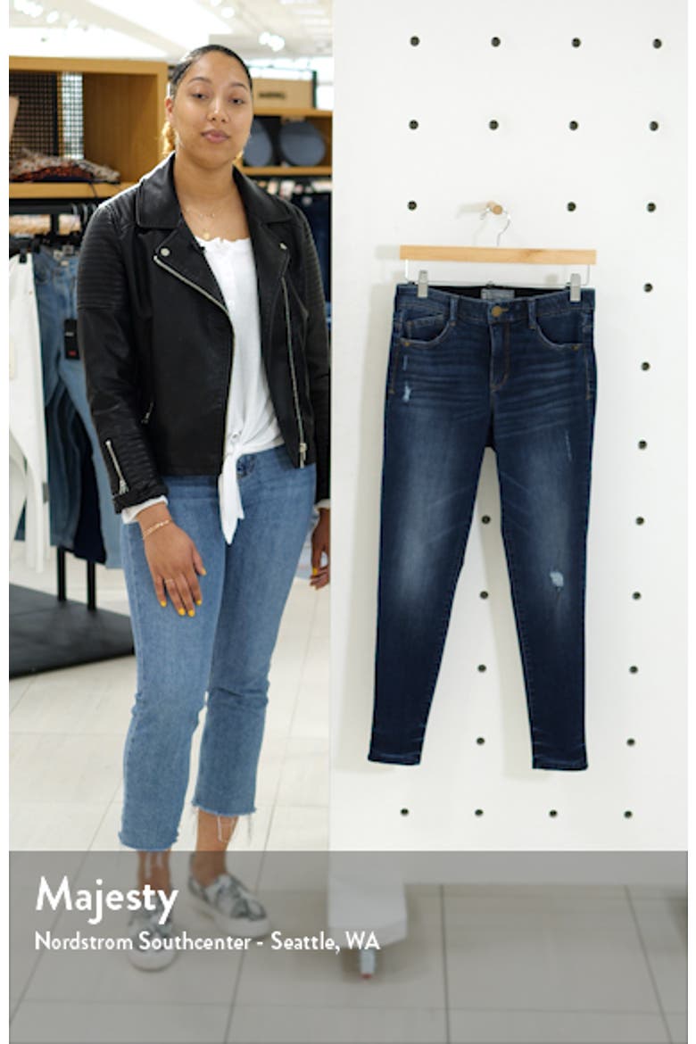 Ab-Solution Ankle Skinny Jeans (Nordstrom Exclusive) video