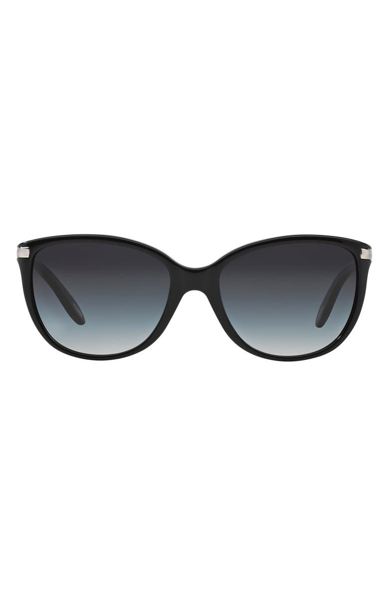 RALPH by Ralph Lauren 57mm Cat Eye Sunglasses, Main, color, Black