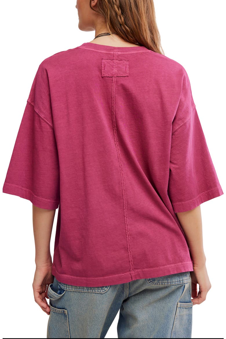 We The Free Perfect Oversize Cotton T-Shirt, Alternate, color, GLASS ROSES