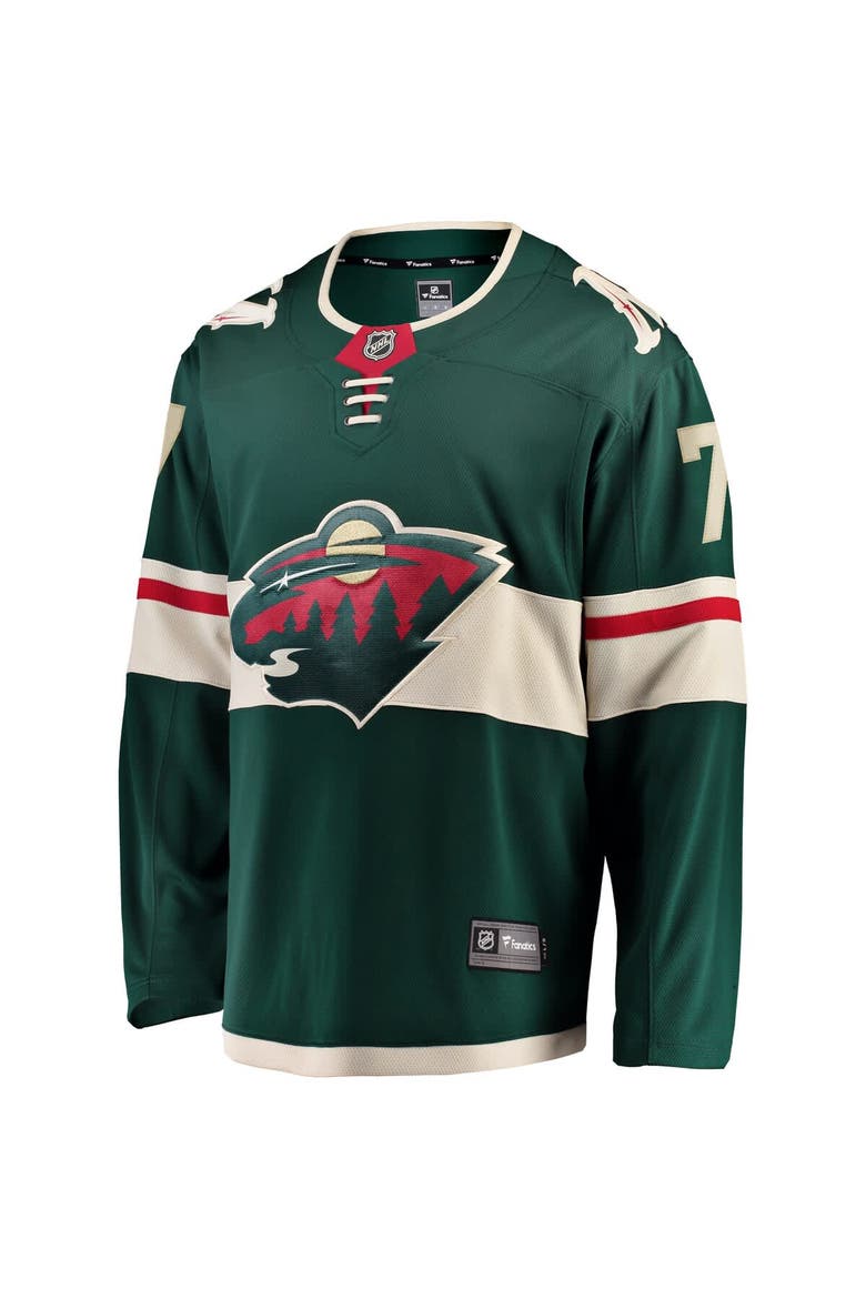 Men's Fanatics Brock Faber Green Minnesota Wild Home Breakaway Player Jersey, Alternate, color, Green
