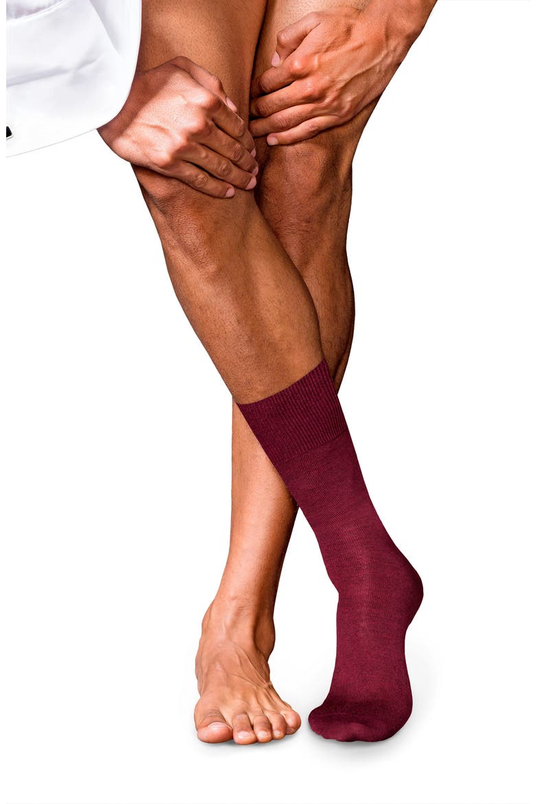 No. 6 Merino Wool Blend Dress Socks, Alternate, color, BAROLO-8596