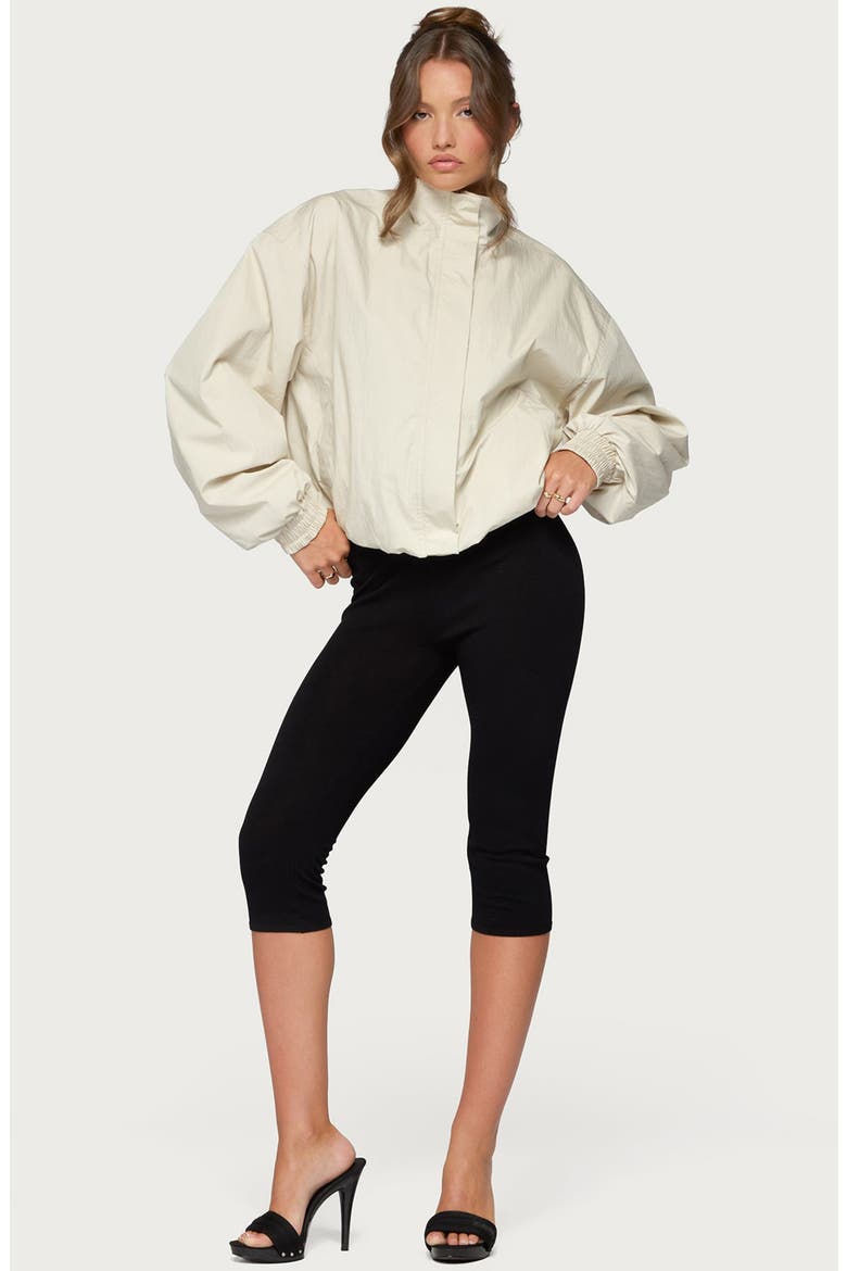 Rooney Stand Collar Oversize Jacket, Alternate, color, BEIGE