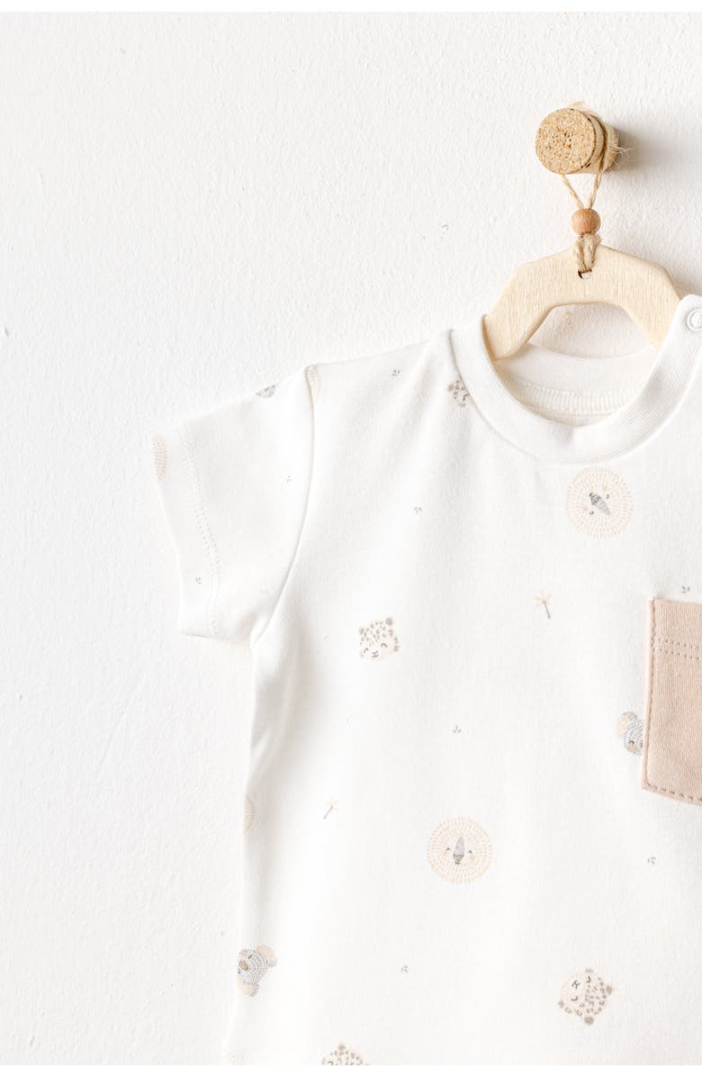 Andy Wawa Happy Animal Pants Outfit, Alternate, color, Beige