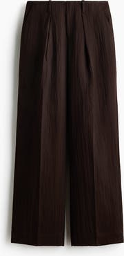 H&M Crinkled Tailored Trousers