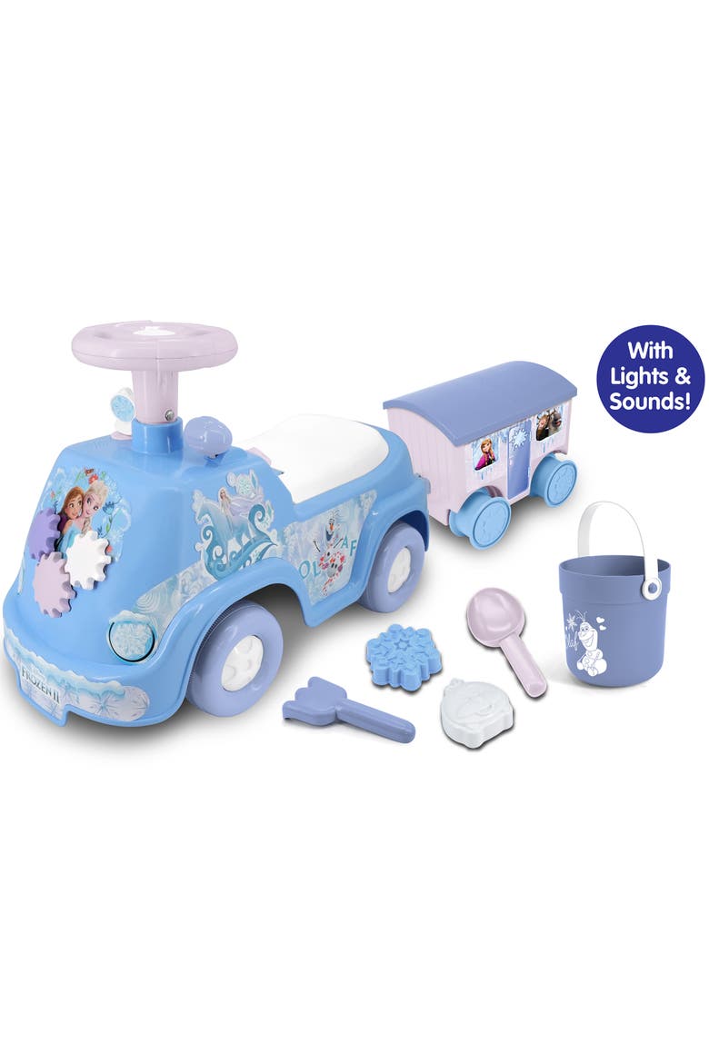 Lights N' Sounds Camper & Trailer Frozen Disney Ride-On Vehicle, Alternate, color, Multicolored