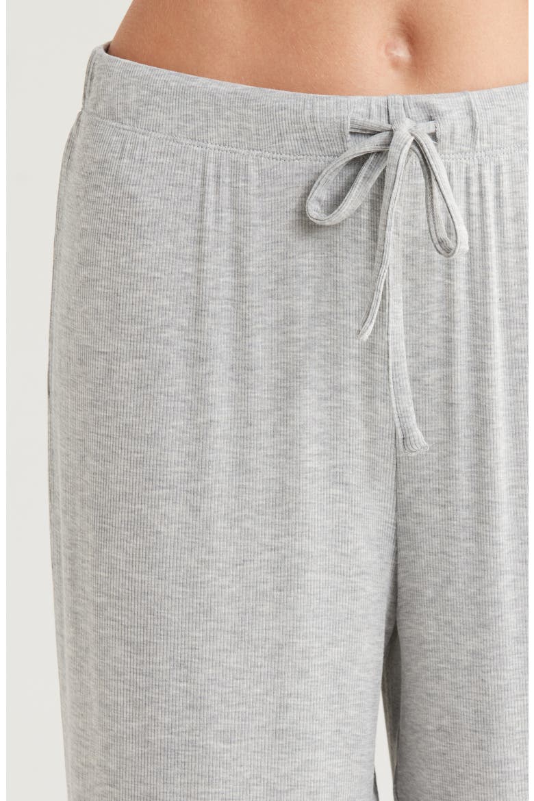 Moonlight Eco Easy Rib Pajamas, Alternate, color, GREY HEATHER BC05