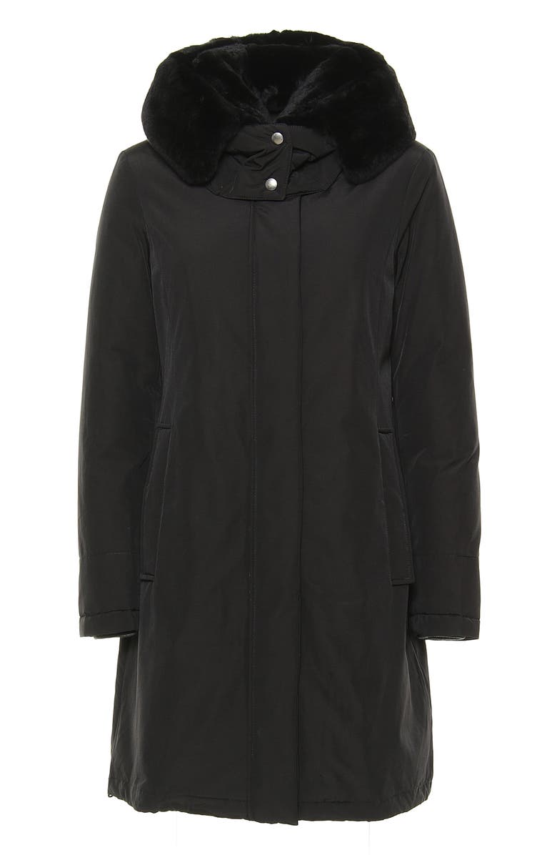 Woolrich Bow Bridge Down Genuine Rabbit Fur Trim Parka, Alternate, color, 