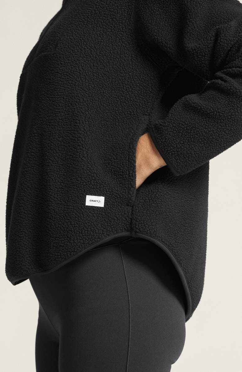 Craft Join High Pile Fleece Half Zip Pullover, Alternate, color, Black