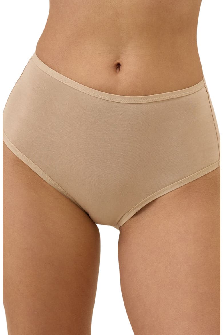Organic Cotton Everyday High Rise Brief 6-Pack, Alternate, color, Warm Neutrals