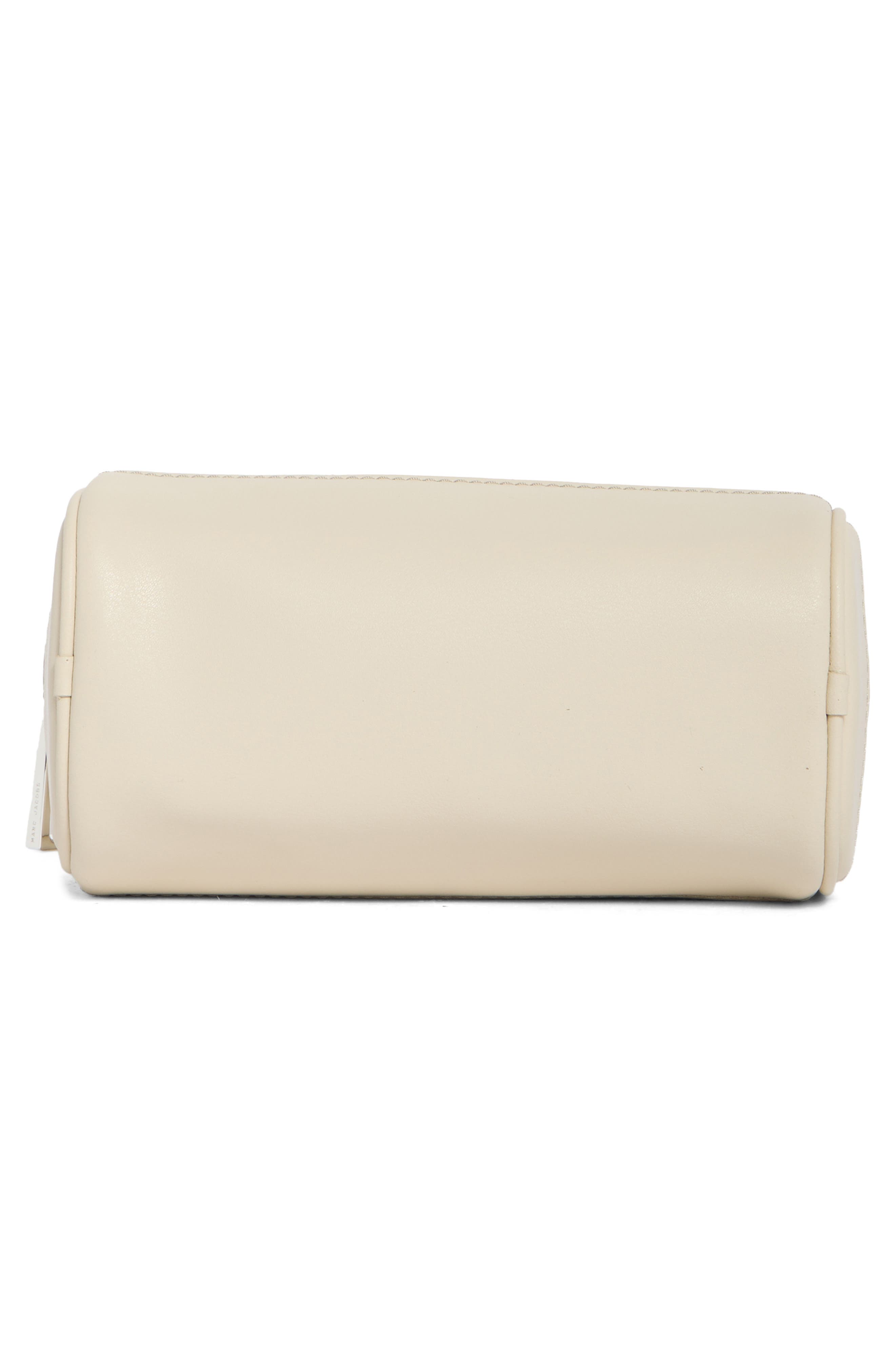 Small Leather Bowling Bag, Alternate, color, MARSHMALLOW