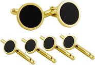 David Donahue Onyx Cuff Links & Shirt Stud Set