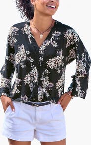 LASCANA Women's Printed Long Sleeve Top