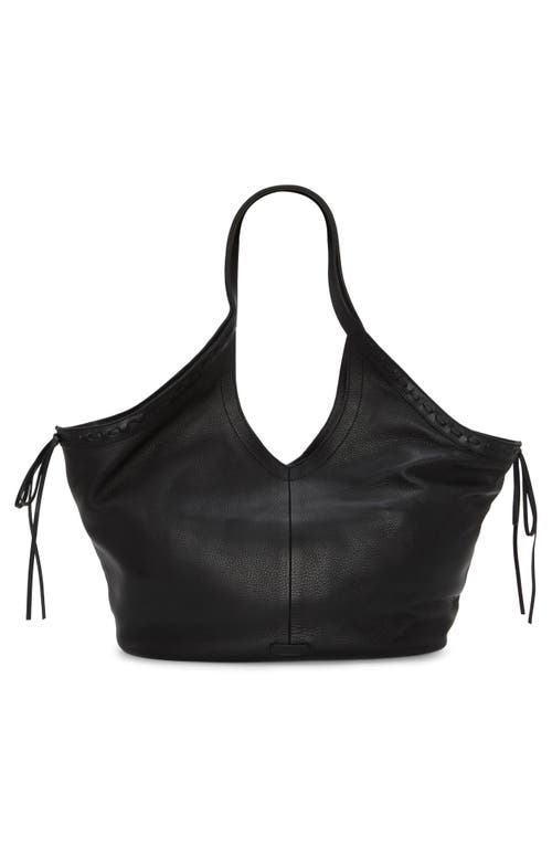 Vince Camuto Cryss Stitch Trim Tote In Black