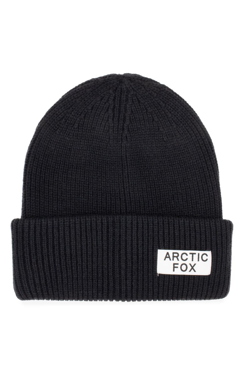 Arctic Fox & Co The Recycled Bottle Beanie, Main, color, Black Onyx