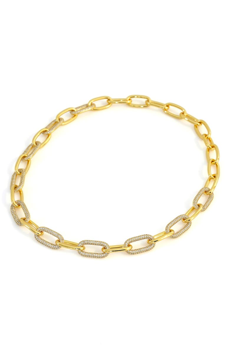 Dean Davidson Solene Pavé Statement Link Necklace, Alternate, color,