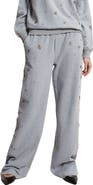 ottod'Ame Cotton Jogger Trousers With Strass And Drawstring