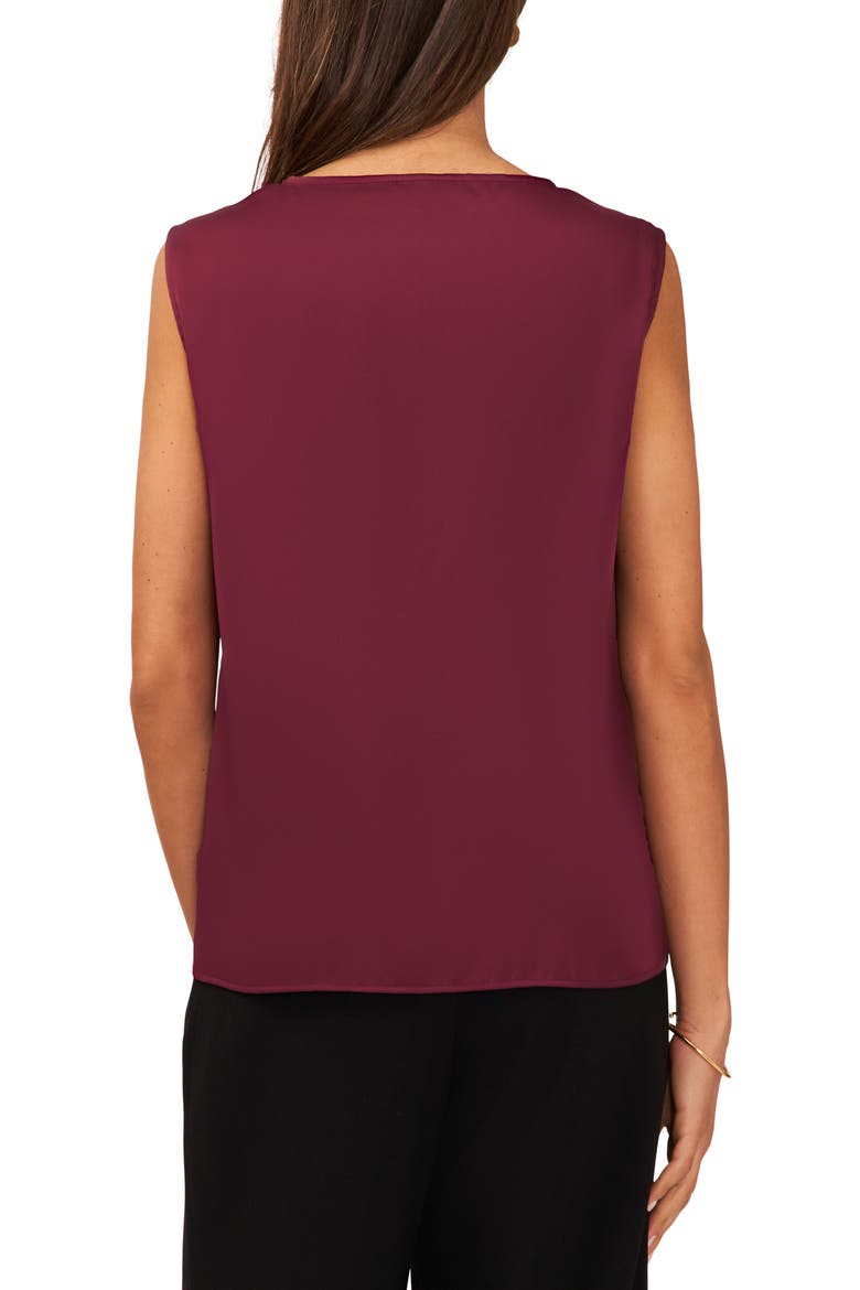 Cowl Neck Sleeveless Top, Alternate, color, GRAPE WINE