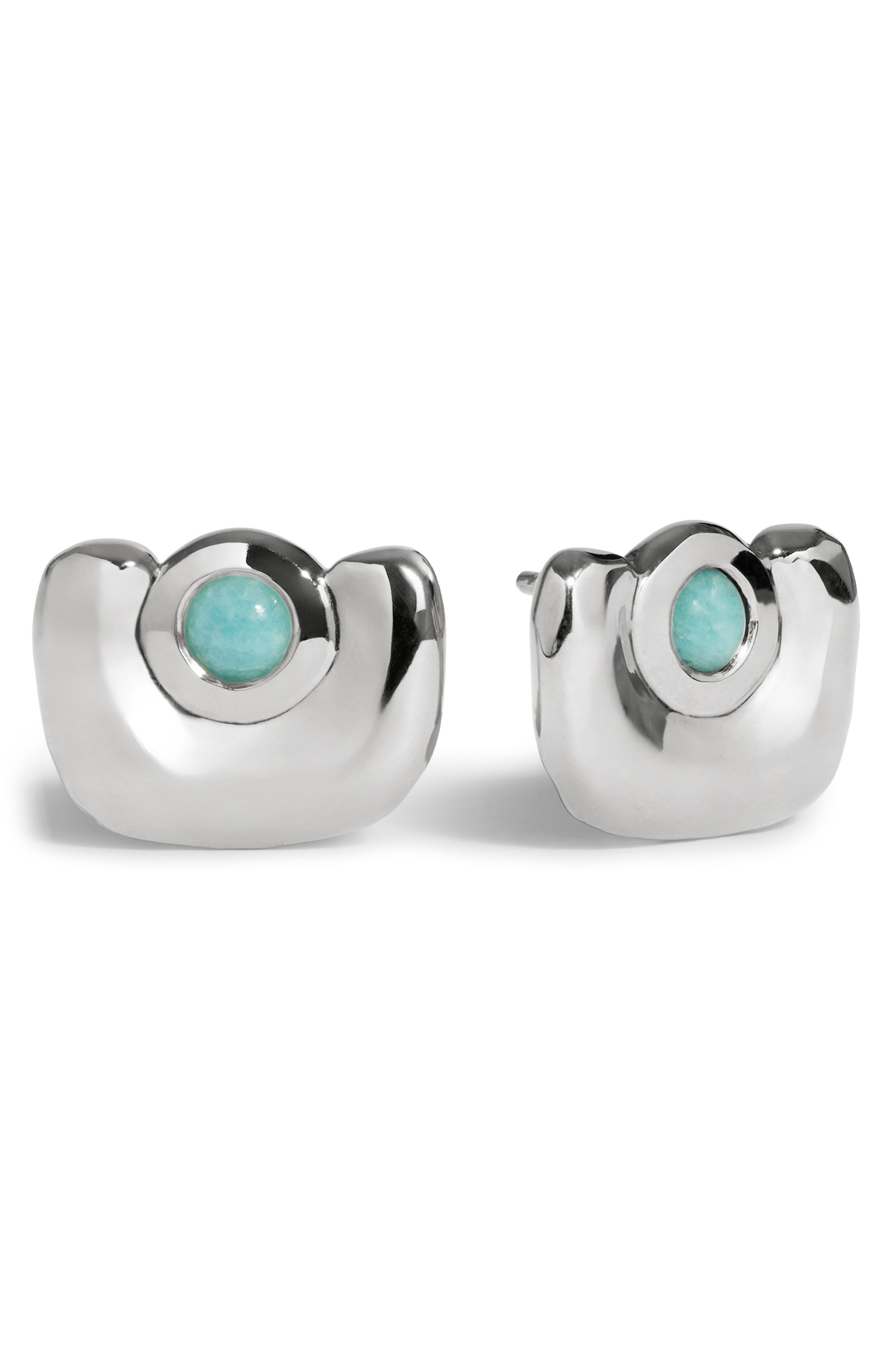 selected STERLING SILVER / AMAZONITE