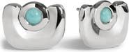 Monica Vinader Amaia Sterling Silver Amazonite Stud Earrings
