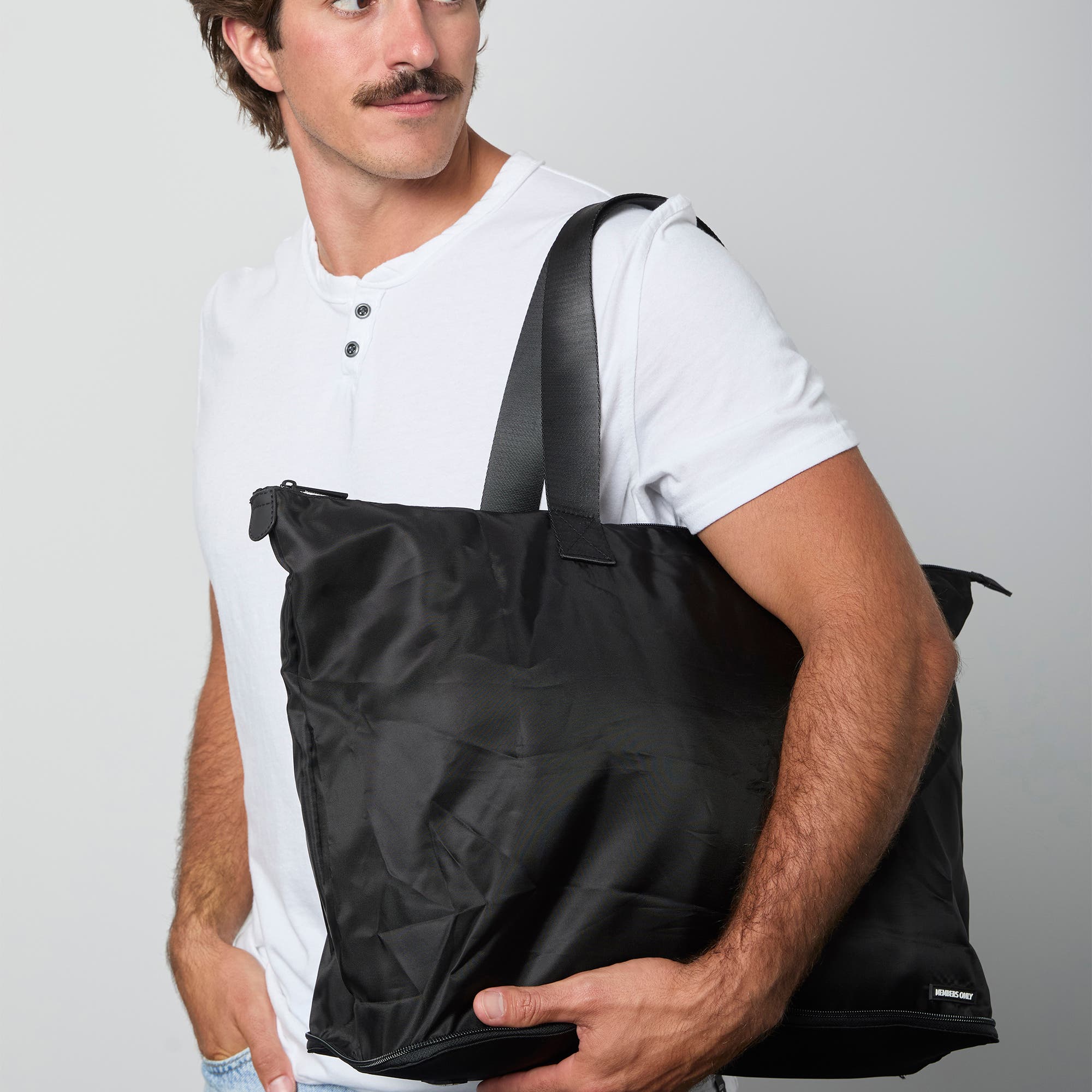 Members Only Packable Lightweight Travel Tote Bag, Alternate, color, 