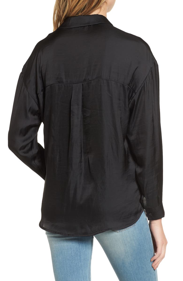 All in Favor Satin Henley, Alternate, color,