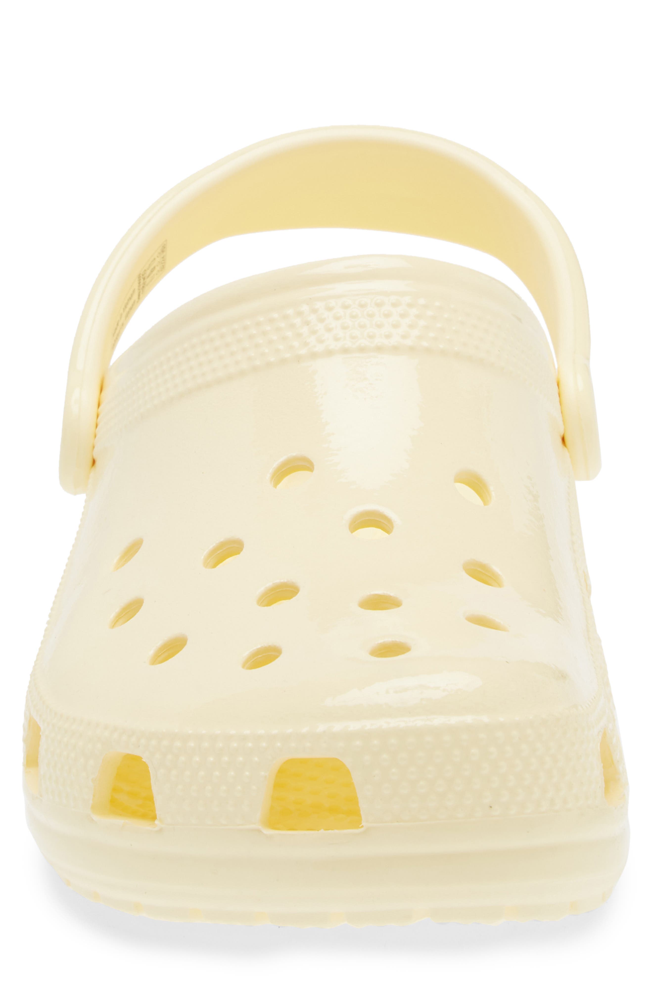 Classic High Shine Clog, Alternate, color, BUTTERCREAM