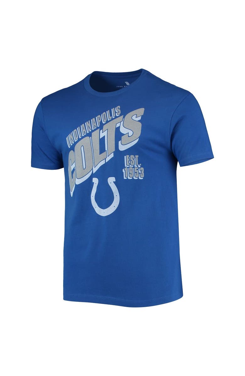 Junk Food Men's Junk Food Royal Indianapolis Colts Slant T-Shirt, Alternate, color, Royal