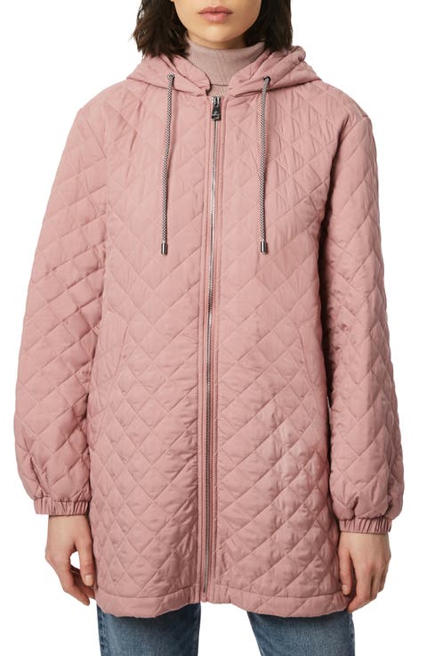 Diamond Quilted Hooded Jacket