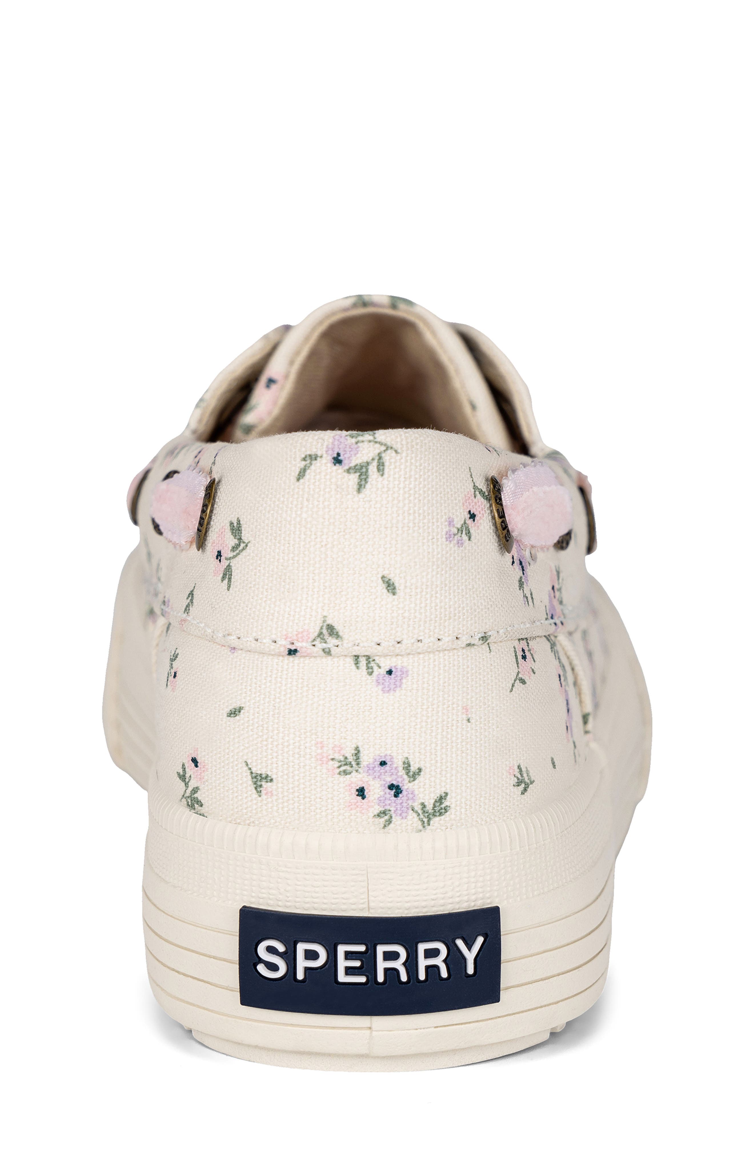 Sperry Kids' Bahama Platform Boat Shoe, Alternate, color, Bone Disty Floral