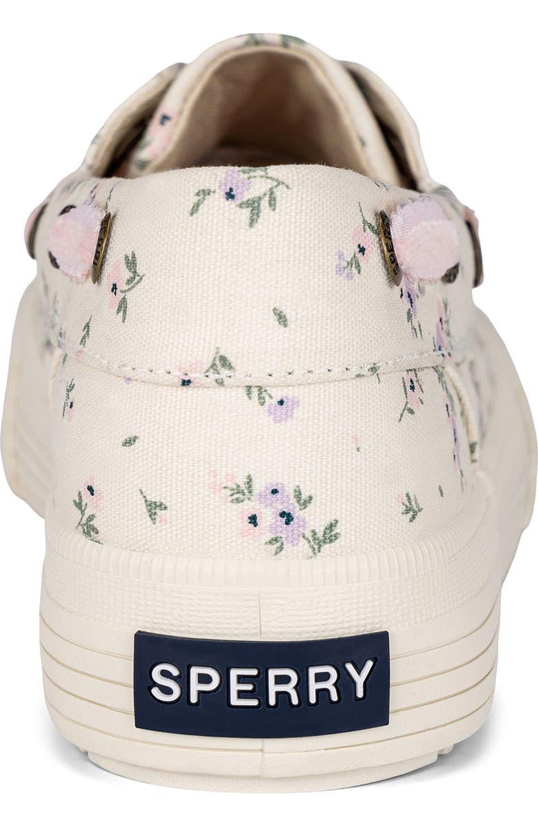 Sperry Kids' Bahama Platform Boat Shoe, Alternate, color, Bone Disty Floral