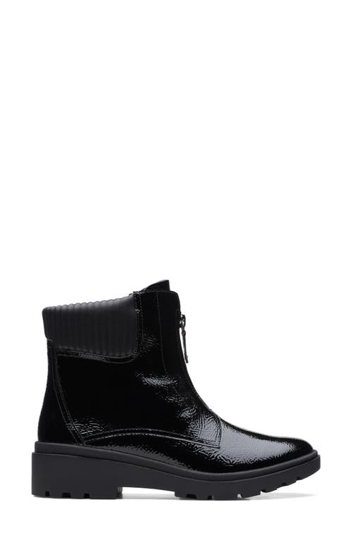 Clarks Calla Zip In Black Synthetic In Multi