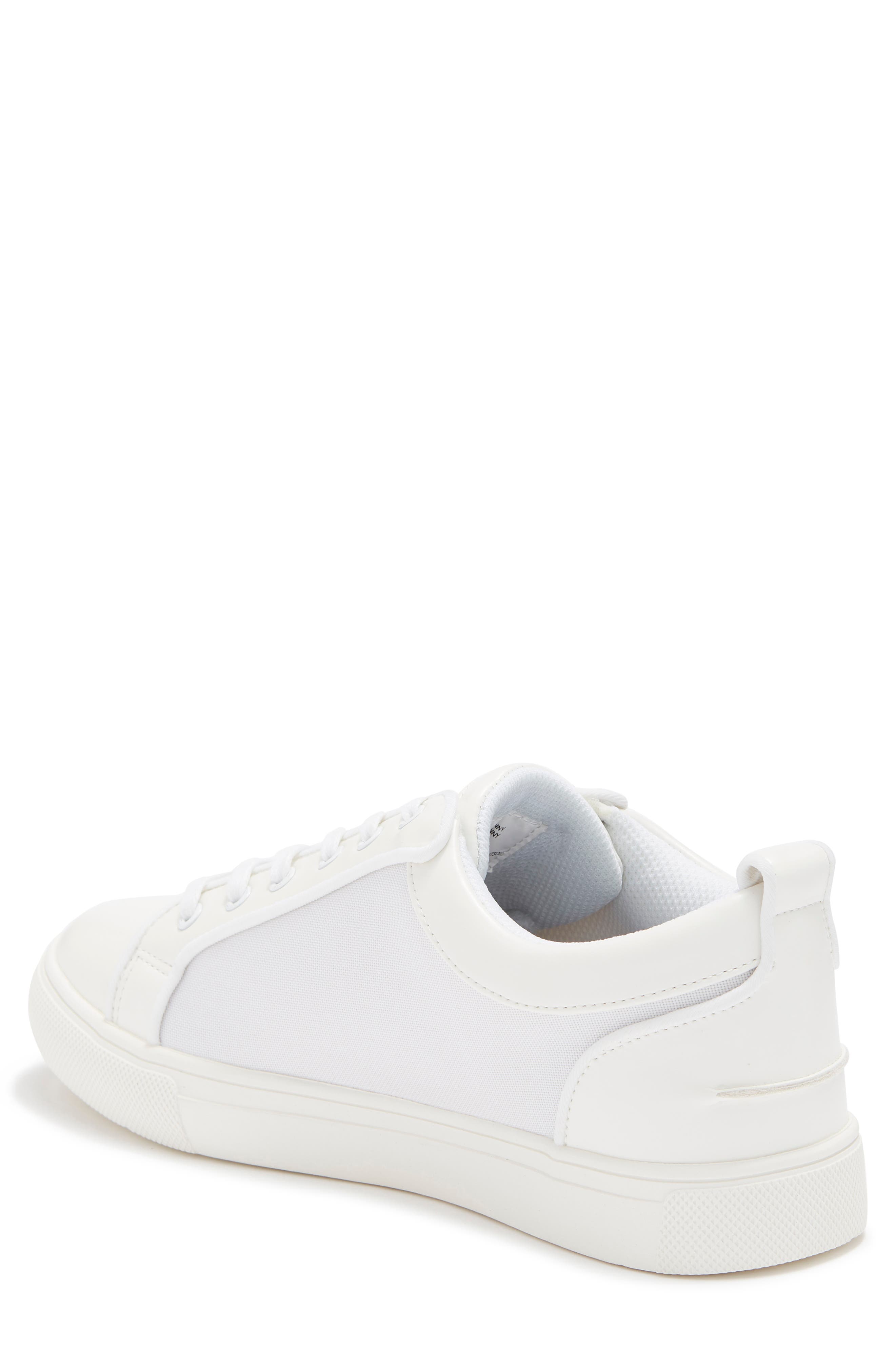 Woven Sneaker, Alternate, color, WHITE