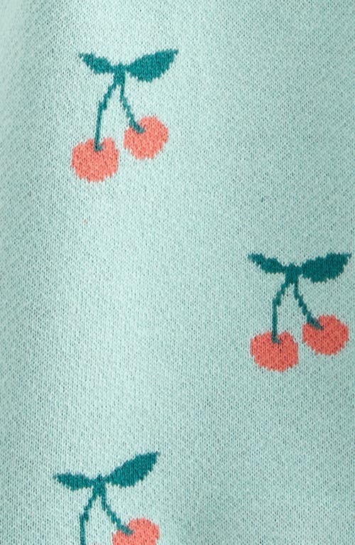 Shop Tucker + Tate Ribbed Waist Cotton Romper In Green Yucca Cherries