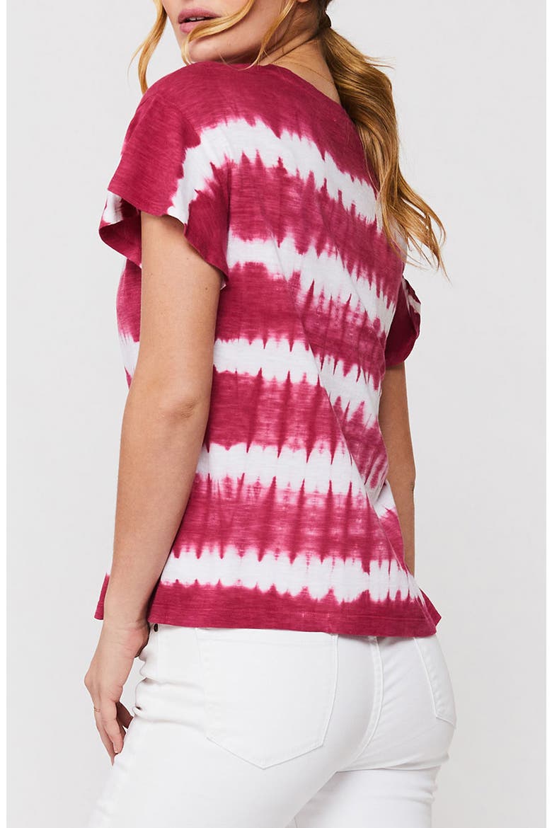 Fanna Crewneck T-Shirt, Alternate, color, WINE TIE DYE