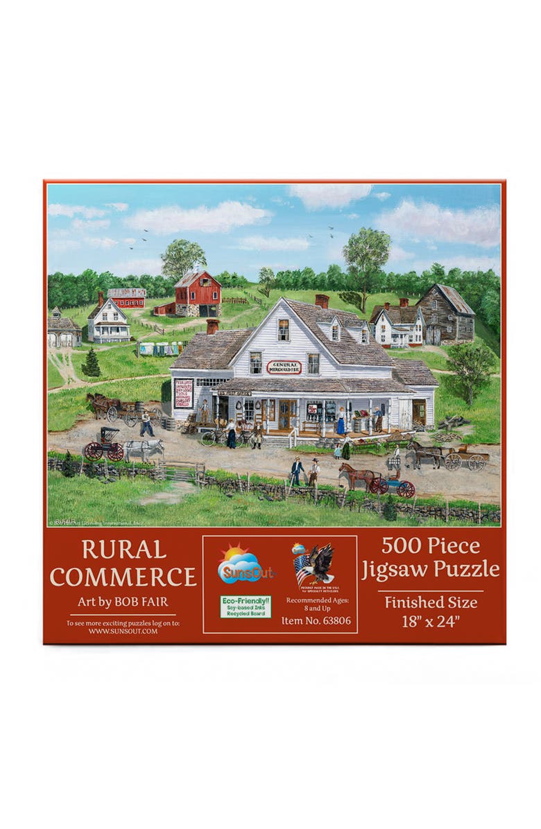 Sunsout Rural Commerce 500 piece Jigsaw Puzzle for Adults, Alternate, color, Multicolor