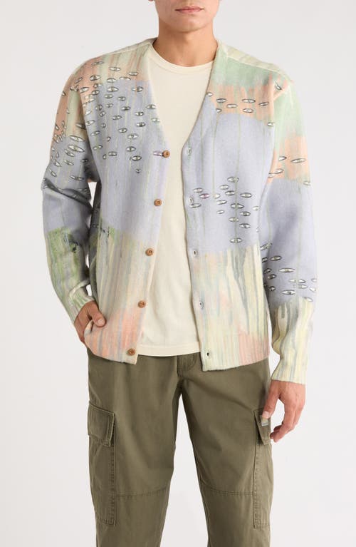 Rvca X Ed Templeton Archive Cardigan In Multi