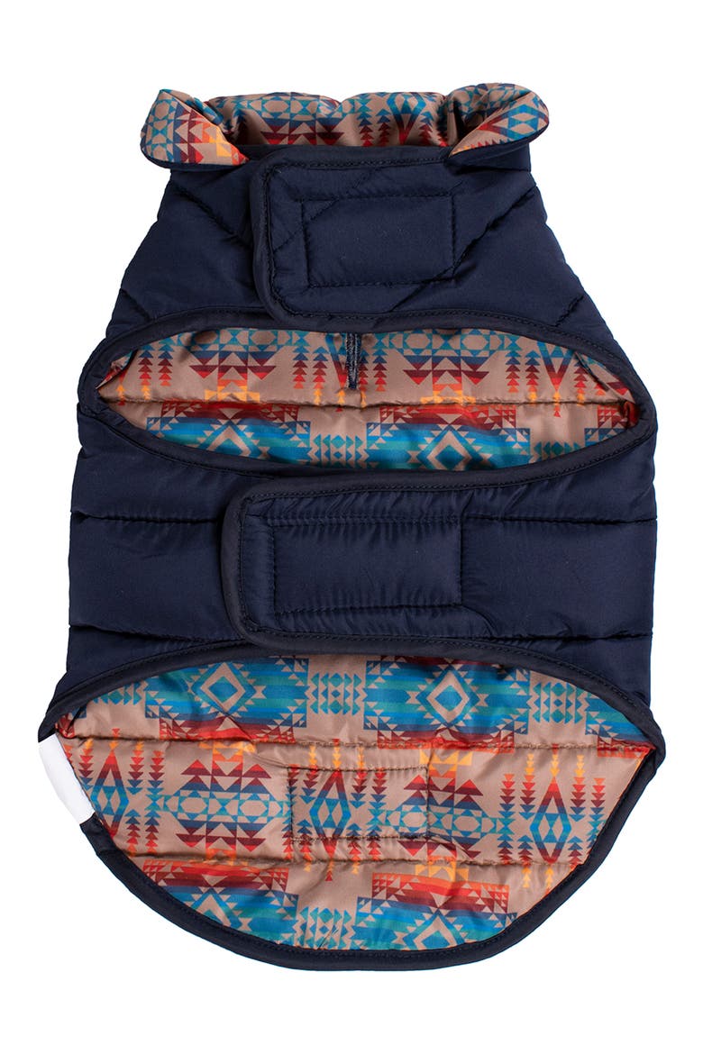 Puffer Dog Coat, Alternate, color, NAVY