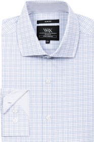 W.R.K Slim Fit Microcheck Performance Dress Shirt