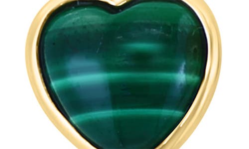 Effy Diamond & Malachite Heart Chain Drop Earrings In Green