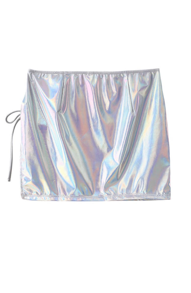 LECHERY<sup>®</sup> Lustrous Side-tie Mini Skirt, Alternate, color, 