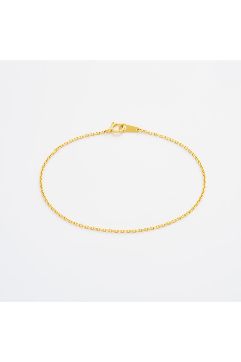 Diamond Cut Cable Chain Bracelet, Main, color, Gold 24k