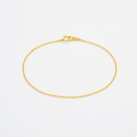 Diamond Cut Cable Chain Bracelet