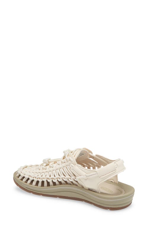 Keen Beige Sandals With Strap Detailing In White