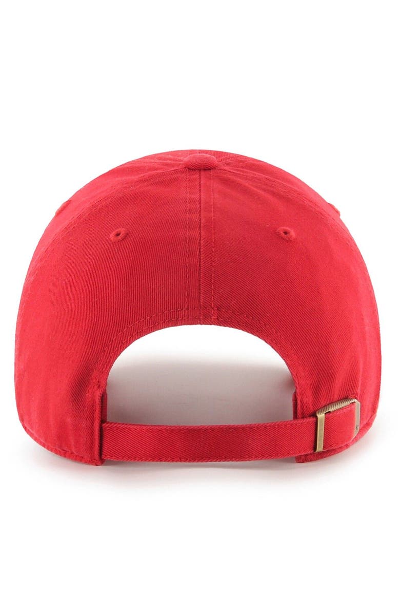 '47 Men's '47 Red Tampa Bay Buccaneers 2021 NFC South Division Champions Clean Up Adjustable Hat, Alternate, color,