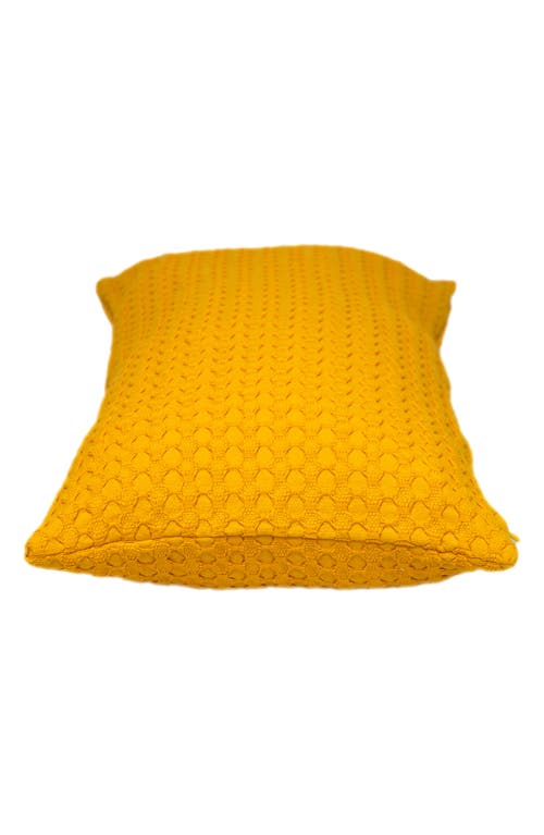 Parkland Collection Embossed Throw Pillow In Yellow