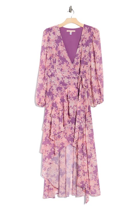 Sadey Long Sleeve Wrap Dress (Plus)